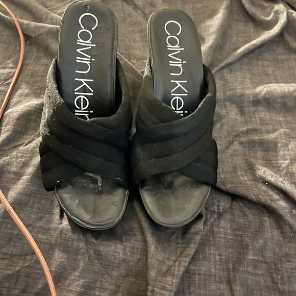 Calvin Klein wedge sandals size 7 - Picture 2 of 5